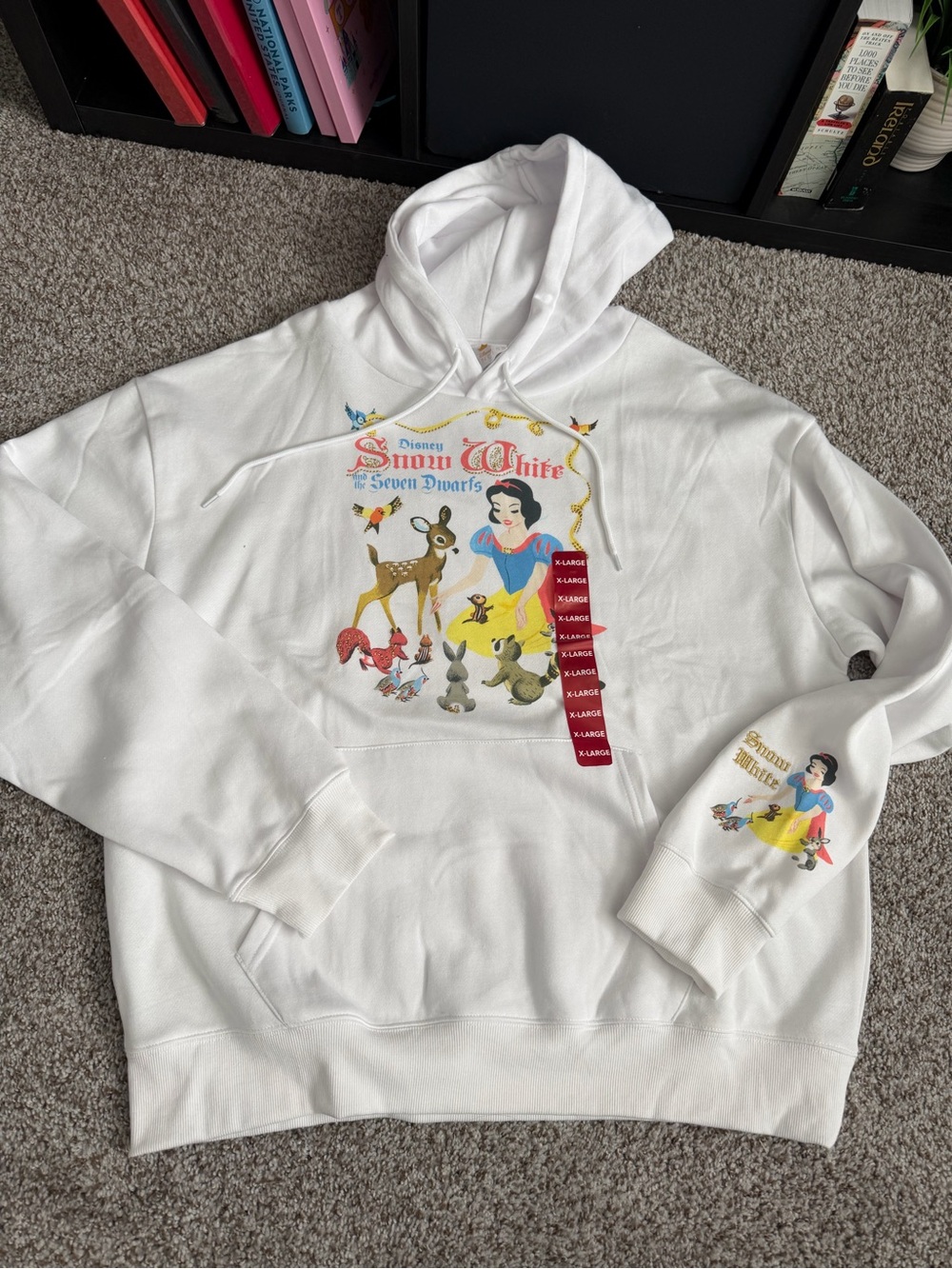 Disney White Snow White Graphic Pullover Hoodie